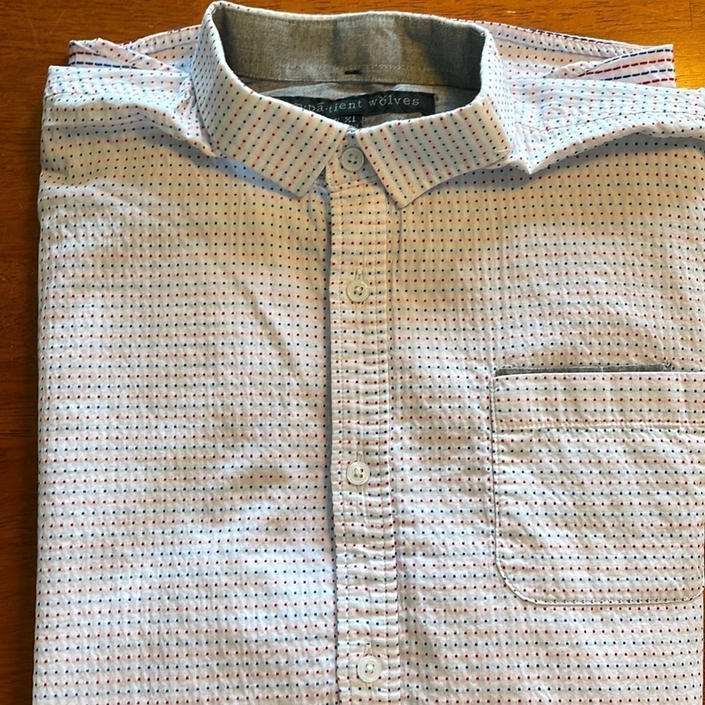 Impatient Wolves Men’s Button Timothy Shirt XL
